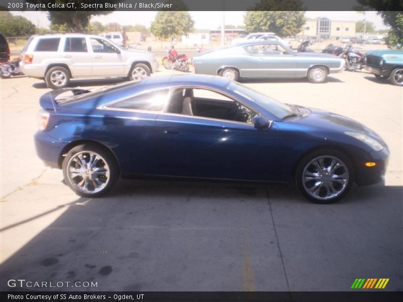 Spectra Blue Mica / Black/Silver 2003 Toyota Celica GT