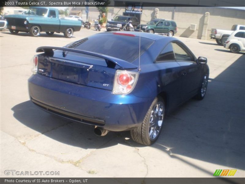 Spectra Blue Mica / Black/Silver 2003 Toyota Celica GT