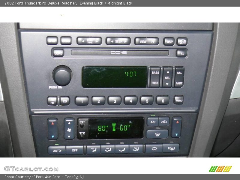 Evening Black / Midnight Black 2002 Ford Thunderbird Deluxe Roadster