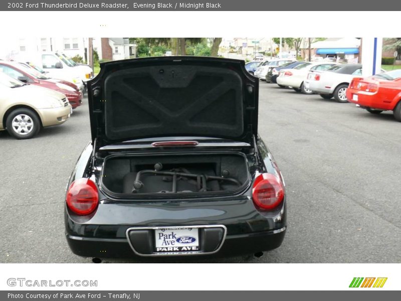 Evening Black / Midnight Black 2002 Ford Thunderbird Deluxe Roadster
