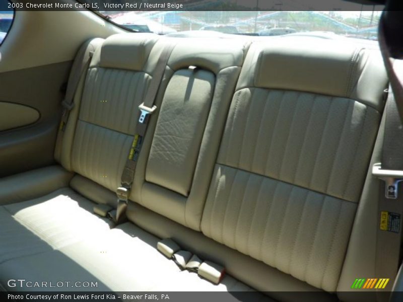 Victory Red / Neutral Beige 2003 Chevrolet Monte Carlo LS