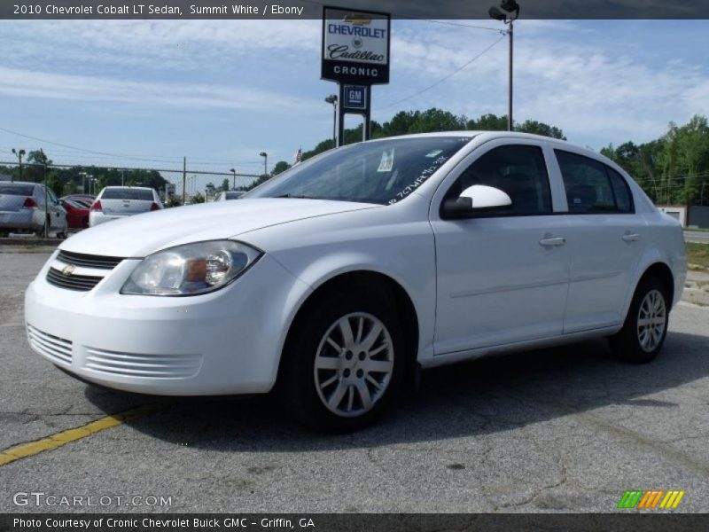 Summit White / Ebony 2010 Chevrolet Cobalt LT Sedan