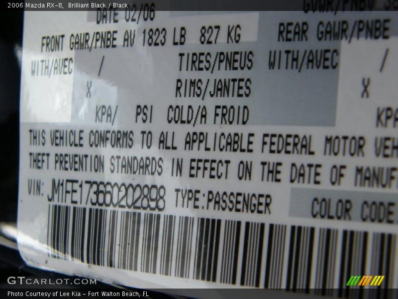 Brilliant Black / Black 2006 Mazda RX-8