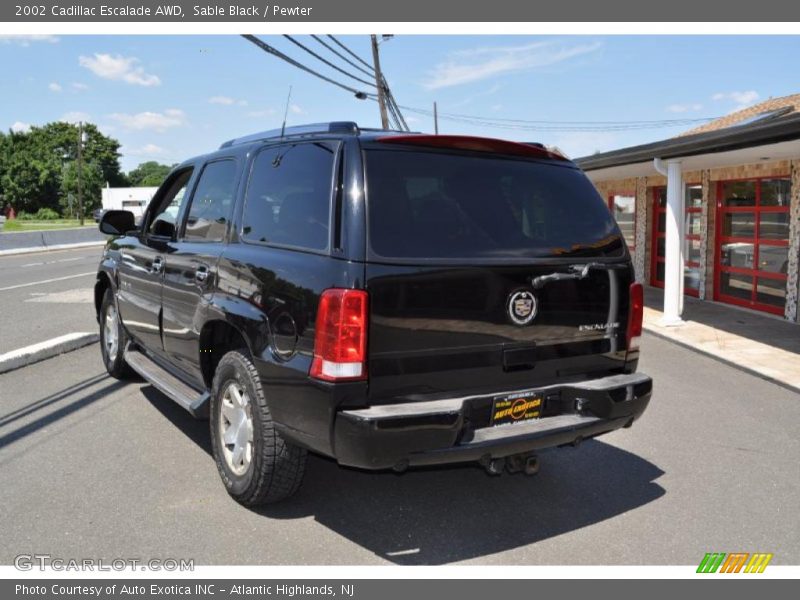 Sable Black / Pewter 2002 Cadillac Escalade AWD