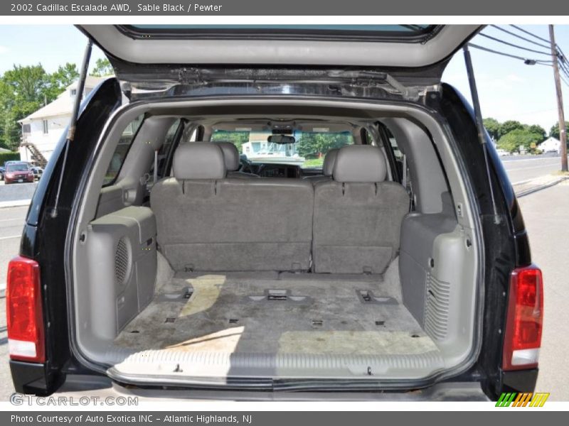 Sable Black / Pewter 2002 Cadillac Escalade AWD