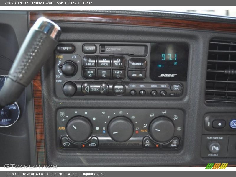 Sable Black / Pewter 2002 Cadillac Escalade AWD