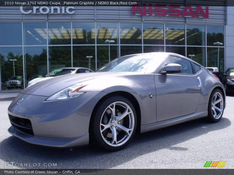 Platinum Graphite / NISMO Black/Red Cloth 2010 Nissan 370Z NISMO Coupe