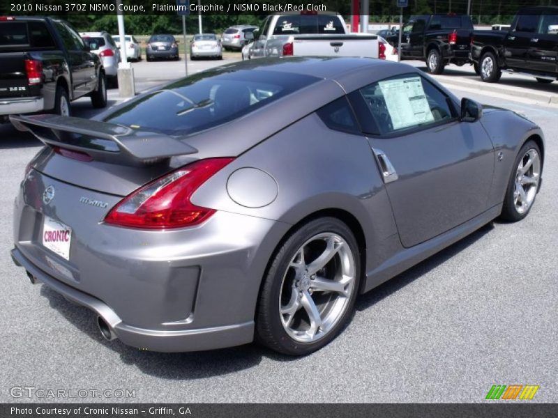 Platinum Graphite / NISMO Black/Red Cloth 2010 Nissan 370Z NISMO Coupe
