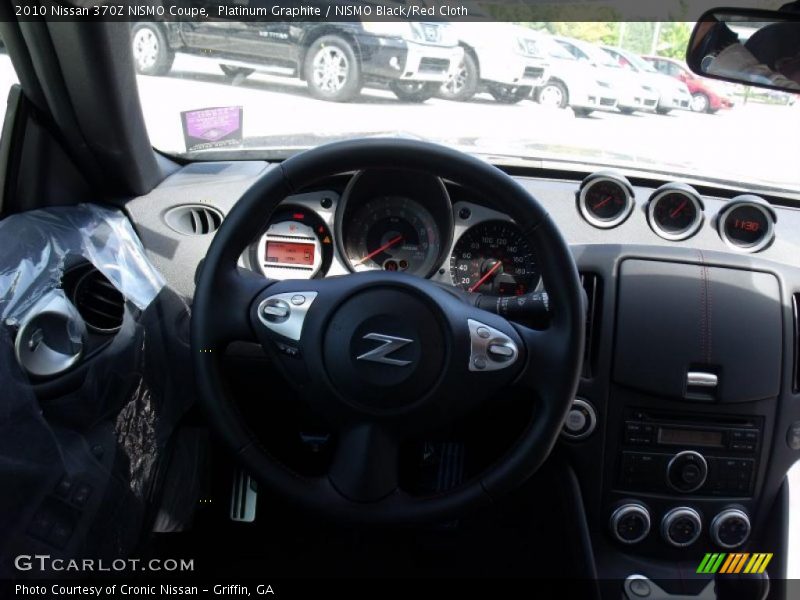Platinum Graphite / NISMO Black/Red Cloth 2010 Nissan 370Z NISMO Coupe