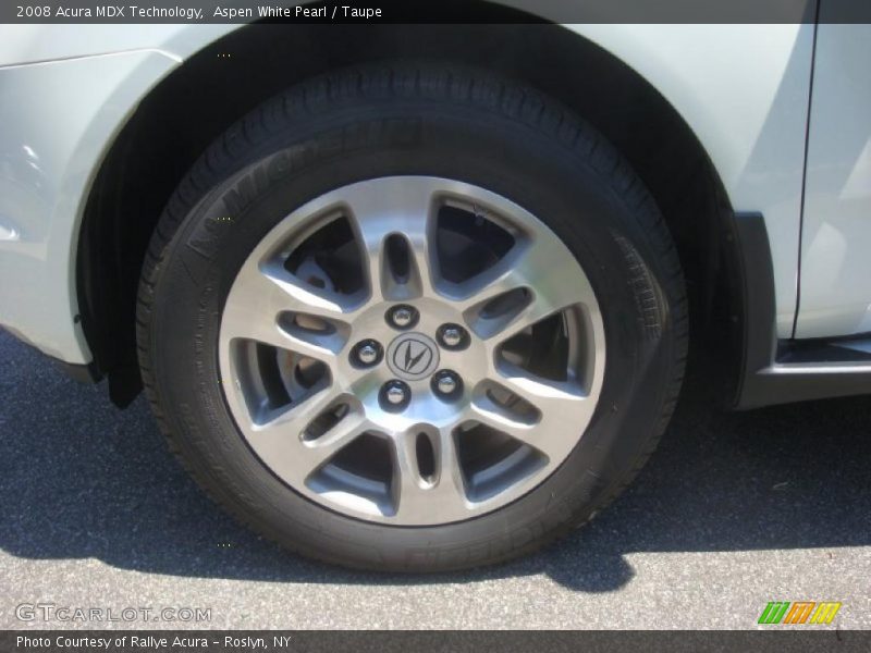 Aspen White Pearl / Taupe 2008 Acura MDX Technology