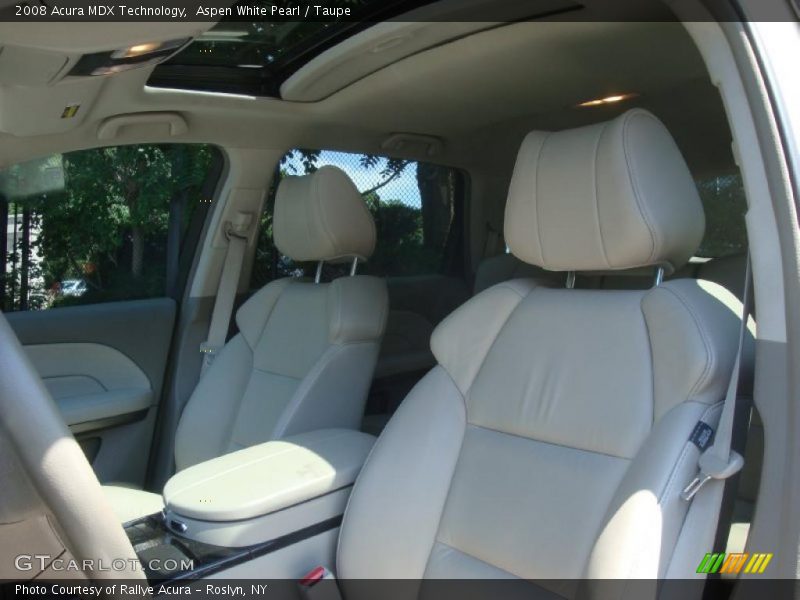 Aspen White Pearl / Taupe 2008 Acura MDX Technology