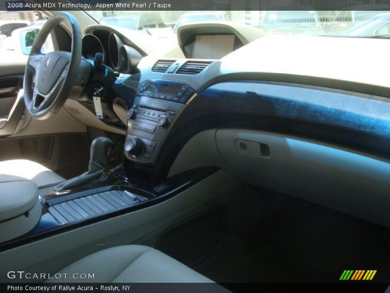 Aspen White Pearl / Taupe 2008 Acura MDX Technology