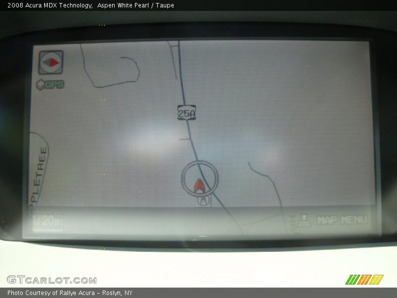Aspen White Pearl / Taupe 2008 Acura MDX Technology