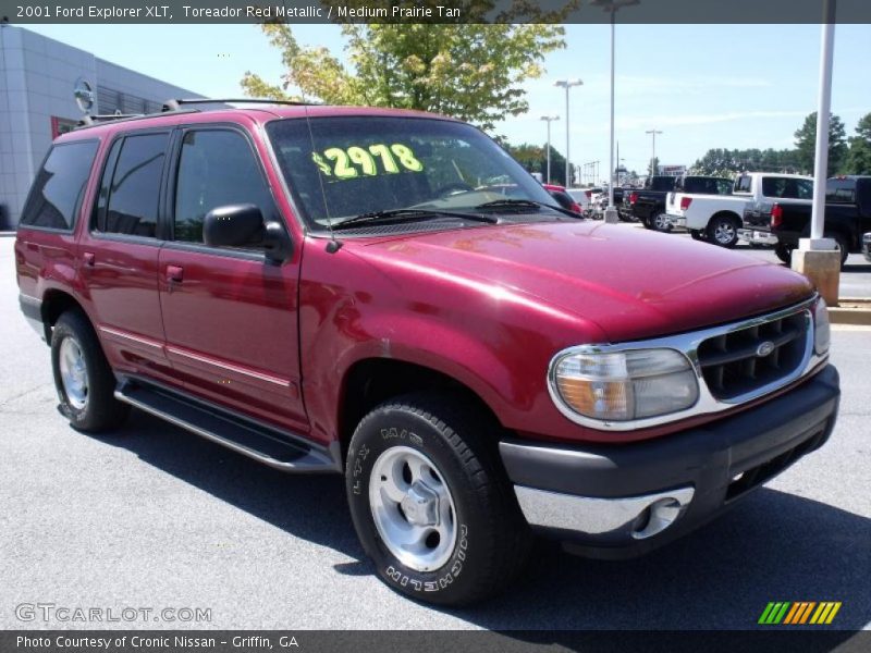 Toreador Red Metallic / Medium Prairie Tan 2001 Ford Explorer XLT