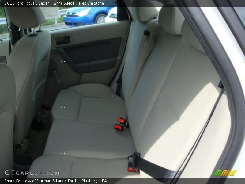 White Suede / Medium Stone 2011 Ford Focus S Sedan