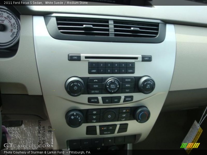 White Suede / Medium Stone 2011 Ford Focus S Sedan