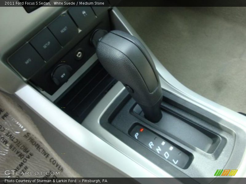 White Suede / Medium Stone 2011 Ford Focus S Sedan