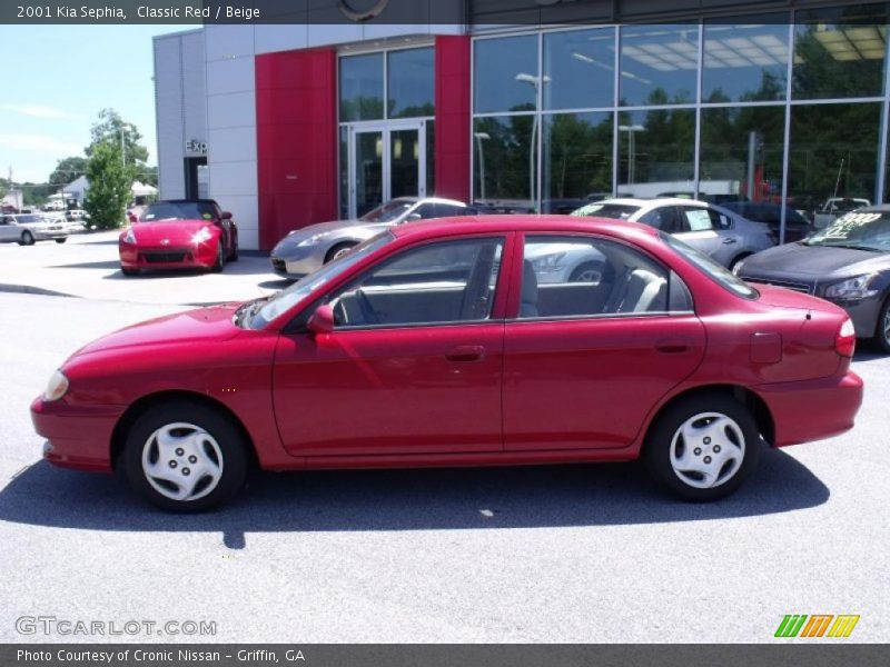 Classic Red / Beige 2001 Kia Sephia