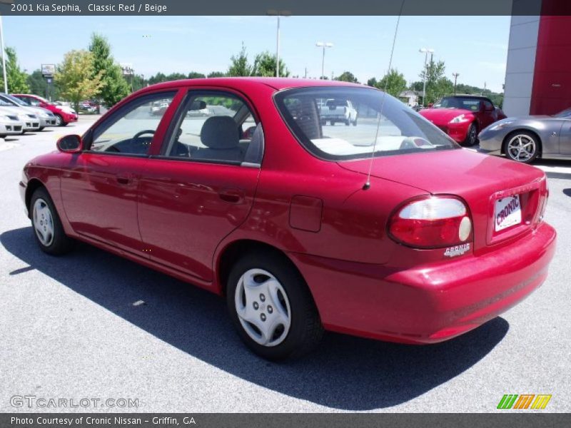 Classic Red / Beige 2001 Kia Sephia