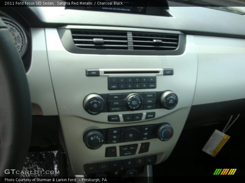 Sangria Red Metallic / Charcoal Black 2011 Ford Focus SES Sedan