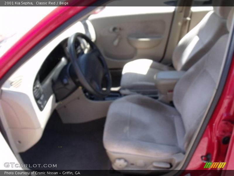 Classic Red / Beige 2001 Kia Sephia