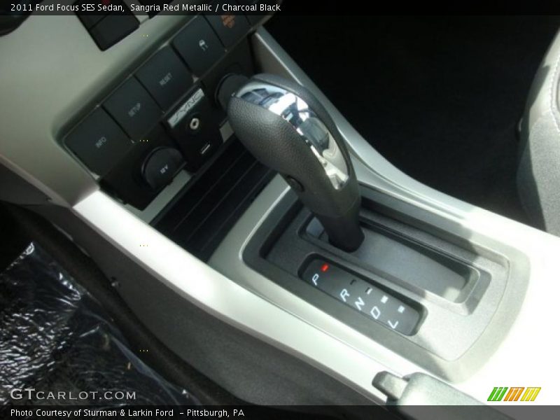 Sangria Red Metallic / Charcoal Black 2011 Ford Focus SES Sedan