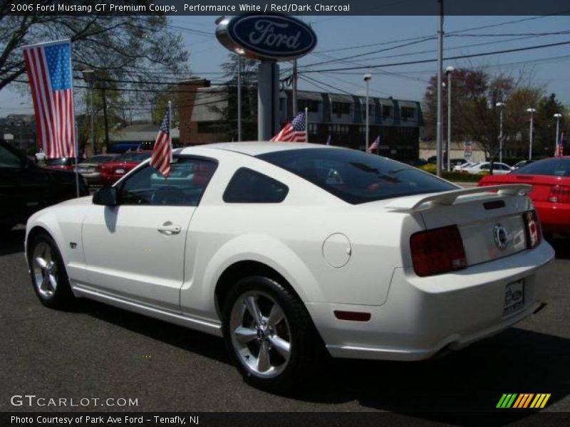 Performance White / Red/Dark Charcoal 2006 Ford Mustang GT Premium Coupe