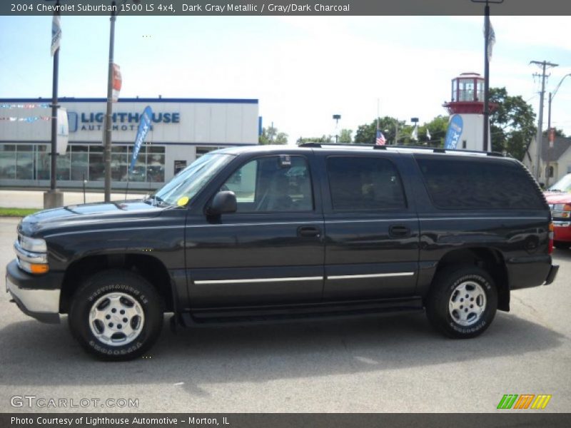 Dark Gray Metallic / Gray/Dark Charcoal 2004 Chevrolet Suburban 1500 LS 4x4