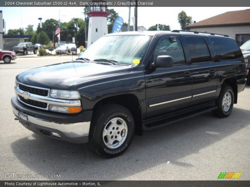 Dark Gray Metallic / Gray/Dark Charcoal 2004 Chevrolet Suburban 1500 LS 4x4