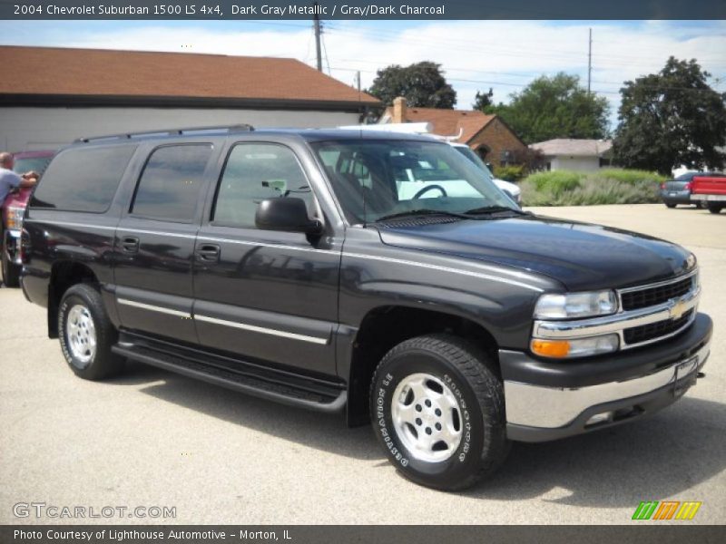 Dark Gray Metallic / Gray/Dark Charcoal 2004 Chevrolet Suburban 1500 LS 4x4
