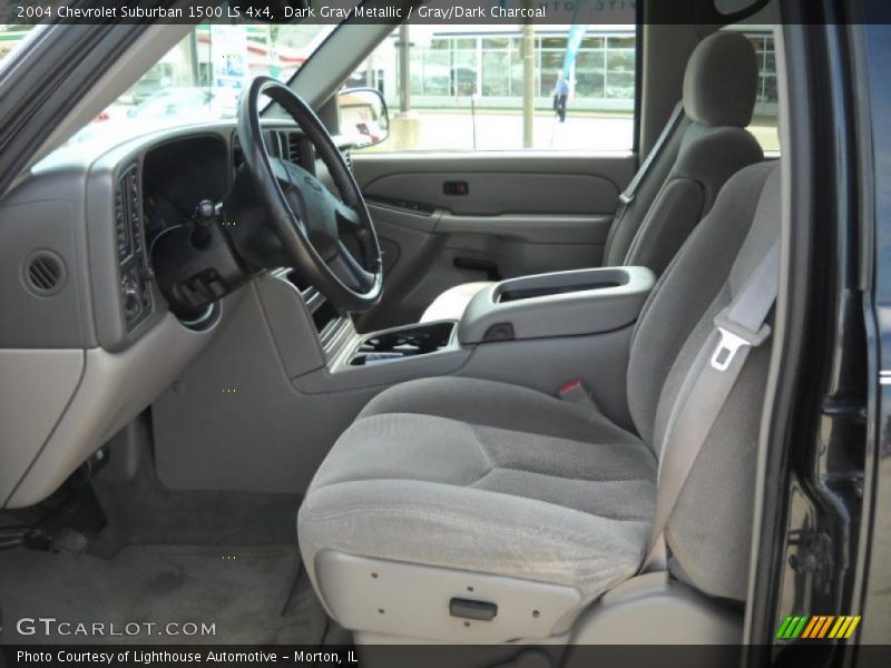 Dark Gray Metallic / Gray/Dark Charcoal 2004 Chevrolet Suburban 1500 LS 4x4