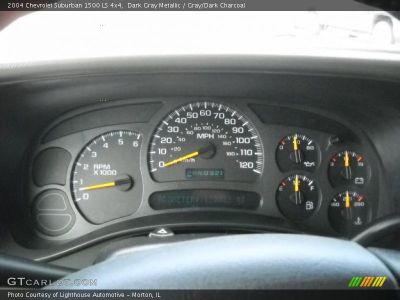 Dark Gray Metallic / Gray/Dark Charcoal 2004 Chevrolet Suburban 1500 LS 4x4