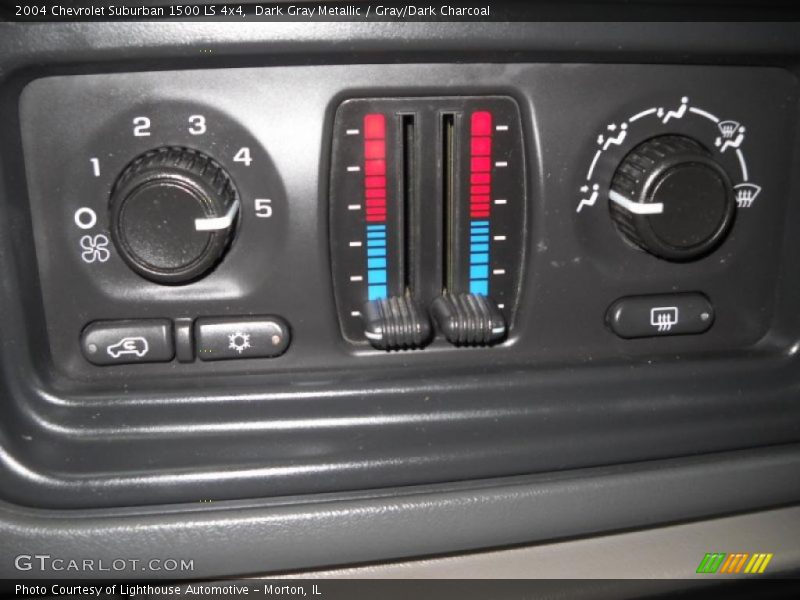 Dark Gray Metallic / Gray/Dark Charcoal 2004 Chevrolet Suburban 1500 LS 4x4