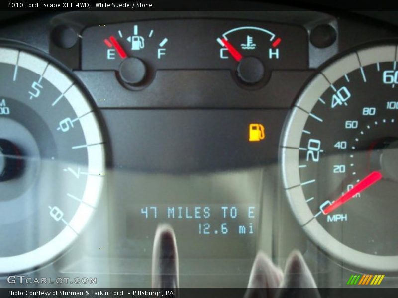 White Suede / Stone 2010 Ford Escape XLT 4WD