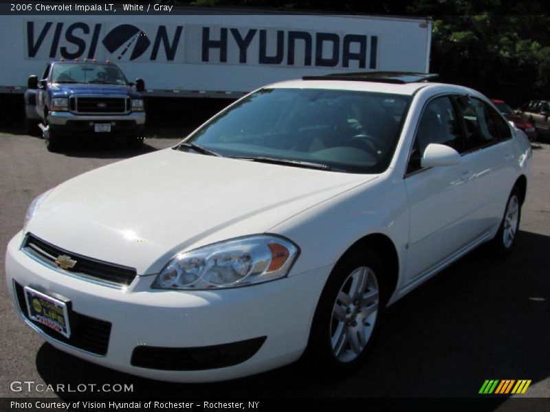 White / Gray 2006 Chevrolet Impala LT