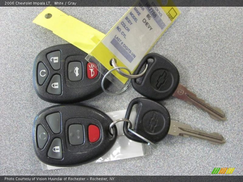 White / Gray 2006 Chevrolet Impala LT