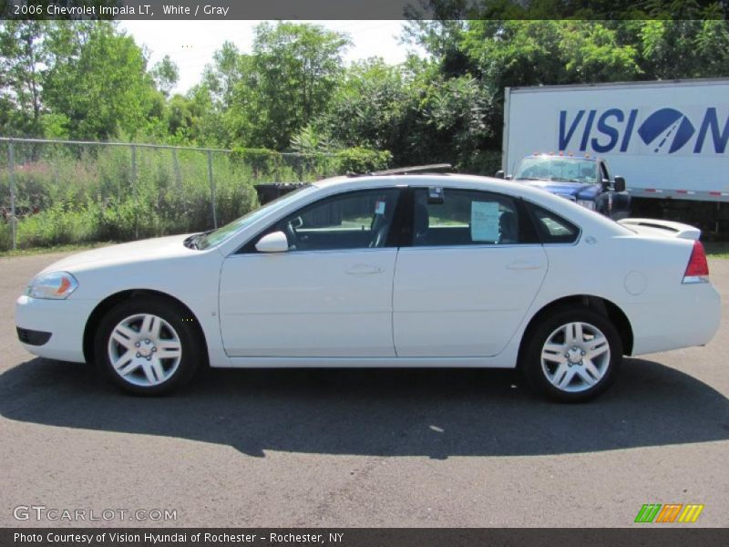 White / Gray 2006 Chevrolet Impala LT