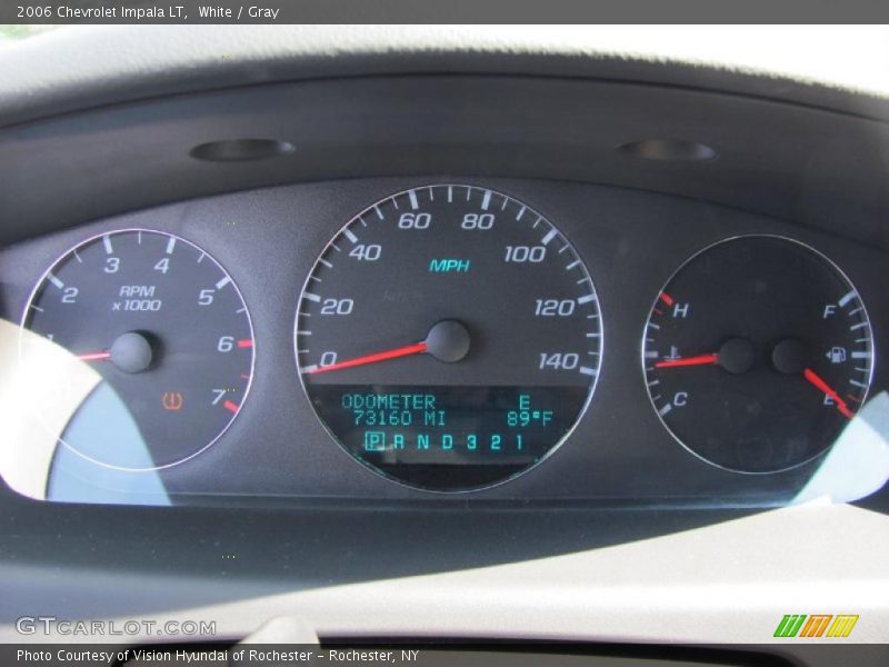 White / Gray 2006 Chevrolet Impala LT