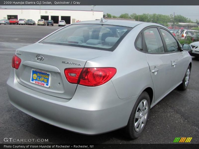 Quicksilver / Gray 2009 Hyundai Elantra GLS Sedan