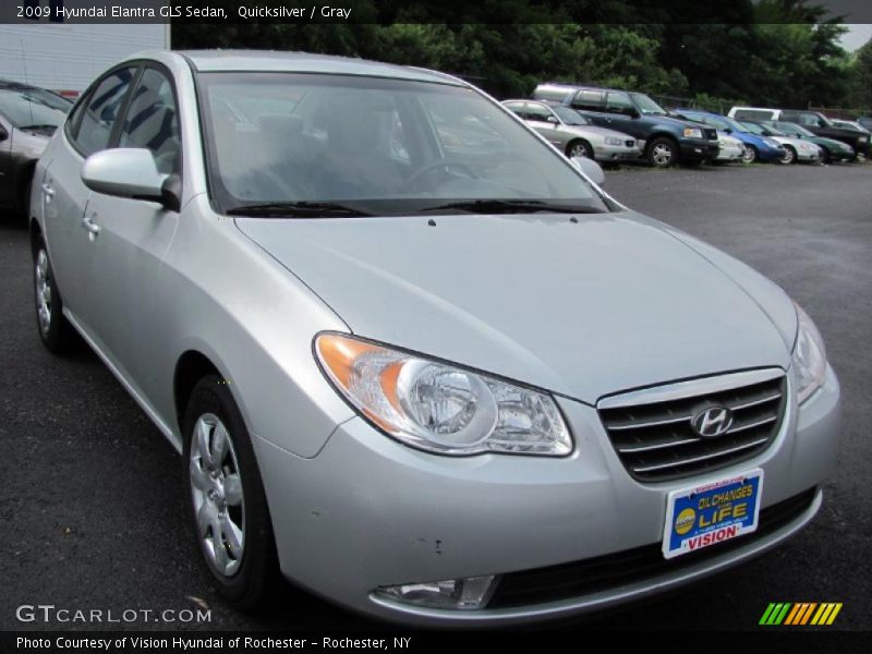 Quicksilver / Gray 2009 Hyundai Elantra GLS Sedan