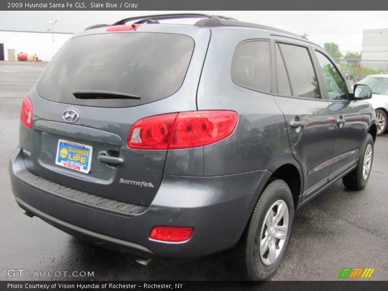 Slate Blue / Gray 2009 Hyundai Santa Fe GLS