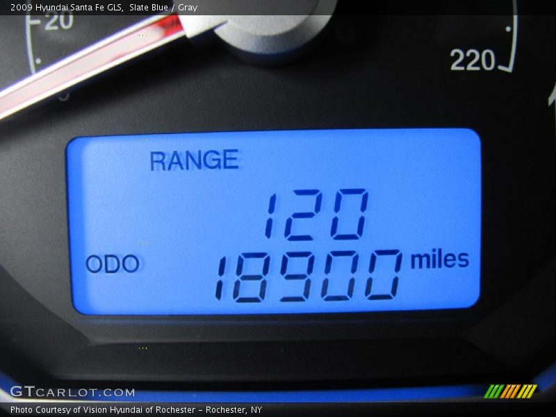 Slate Blue / Gray 2009 Hyundai Santa Fe GLS