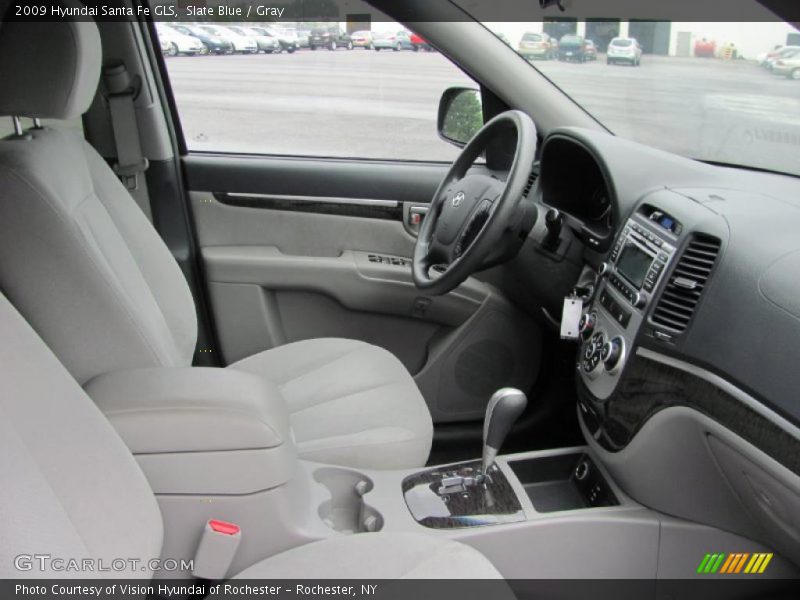 Slate Blue / Gray 2009 Hyundai Santa Fe GLS