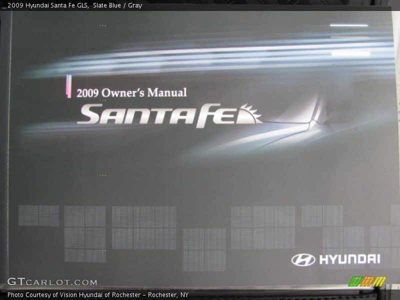 Slate Blue / Gray 2009 Hyundai Santa Fe GLS