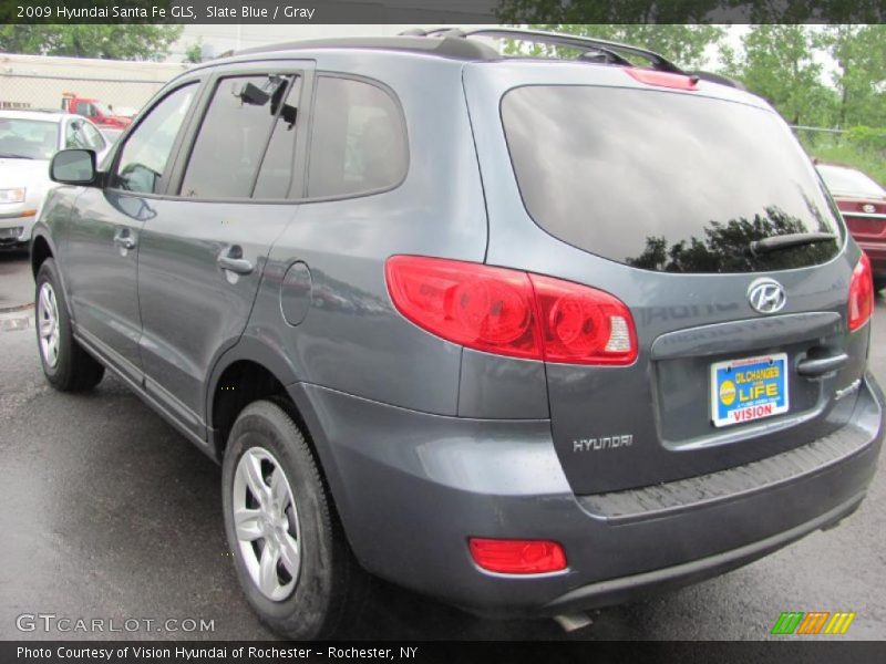 Slate Blue / Gray 2009 Hyundai Santa Fe GLS