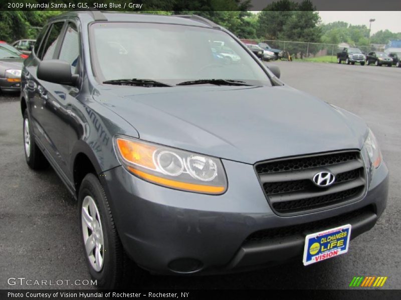 Slate Blue / Gray 2009 Hyundai Santa Fe GLS