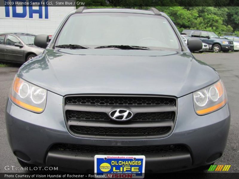 Slate Blue / Gray 2009 Hyundai Santa Fe GLS
