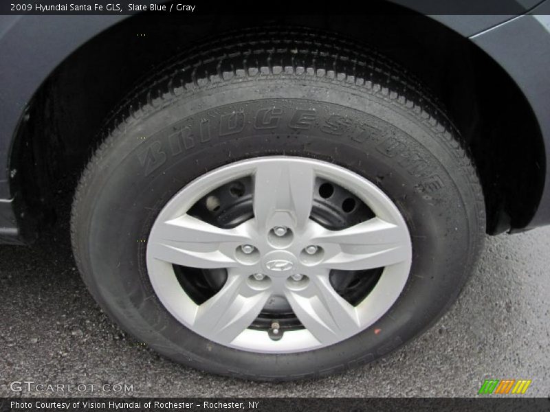 Slate Blue / Gray 2009 Hyundai Santa Fe GLS