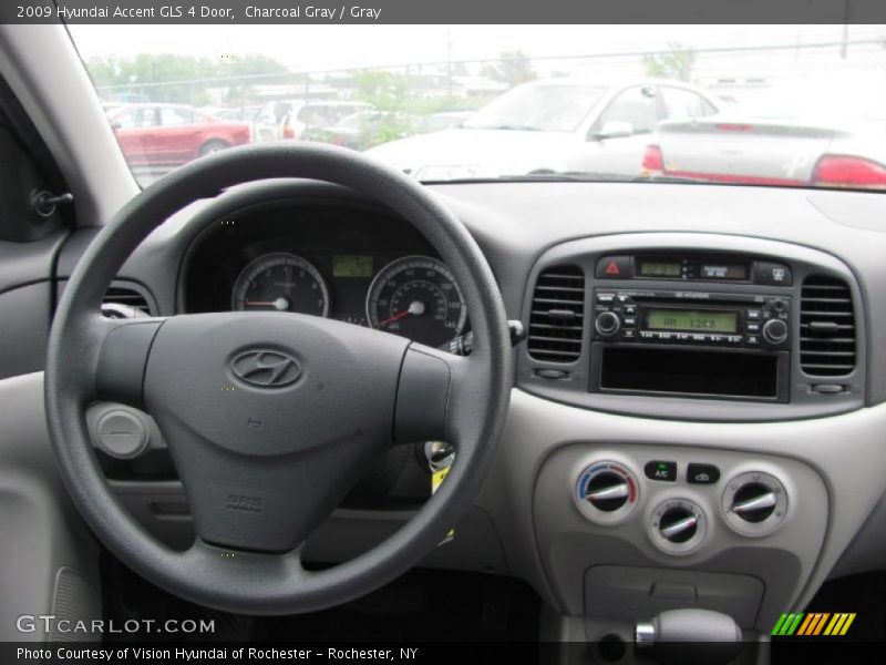 Charcoal Gray / Gray 2009 Hyundai Accent GLS 4 Door