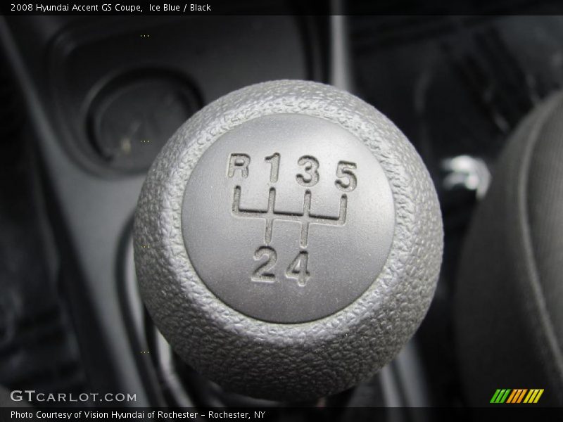 Ice Blue / Black 2008 Hyundai Accent GS Coupe